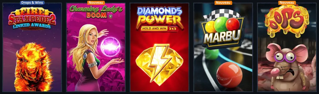 Catalogue de jeux variés Mafia Casino